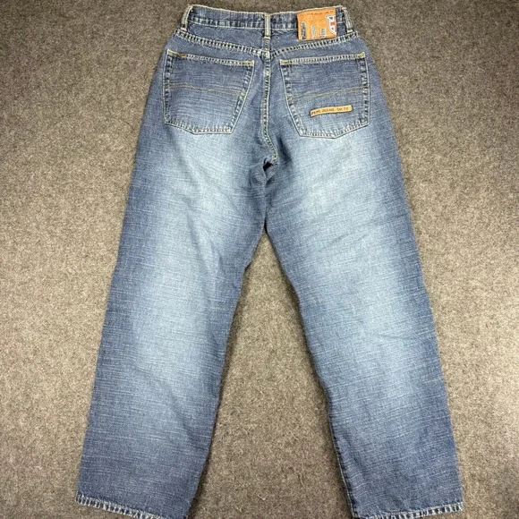 VTG Pepe Jeans UK 73 Mens Jeans Wide Leg Taper Denim Blue Y2K Skater Size 30x30 - Picture 4 of 9
